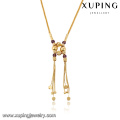 43083- Xuping Jewelry Fashion 18K Colar Banhado a Ouro Para Mulher